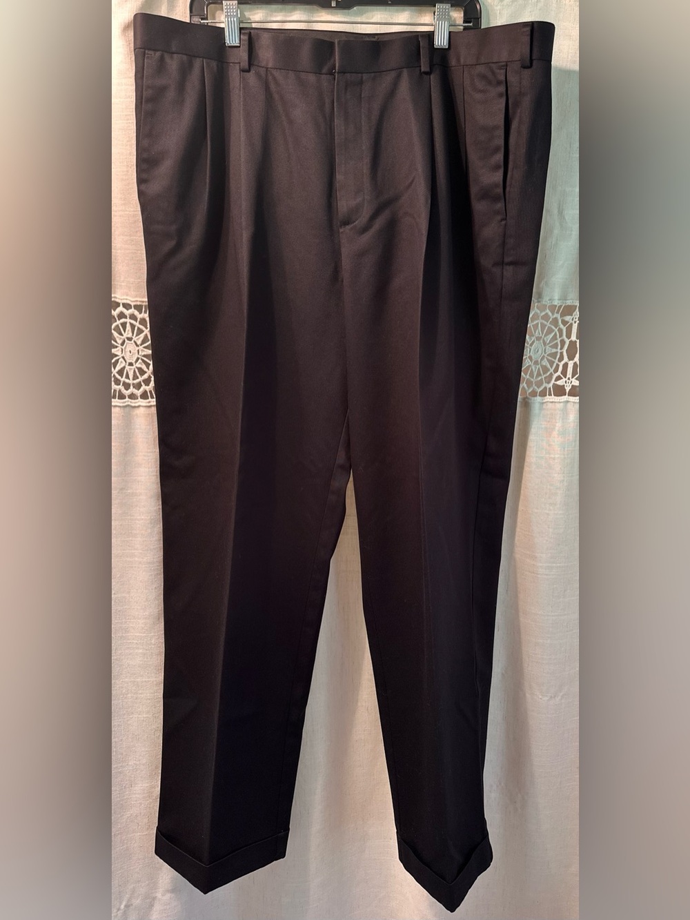 Dockers Black Straight-Leg Dress Pants